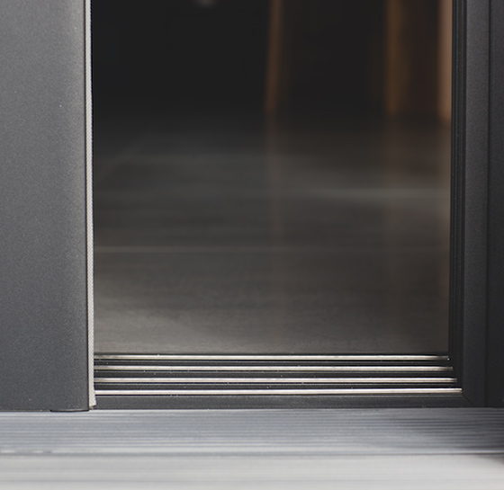 Rails de baie coulissante en alu Nice