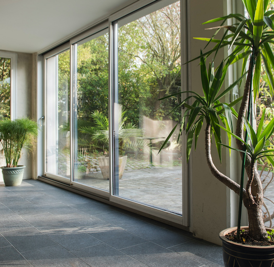 Baie coulissante en bois et alu Nice