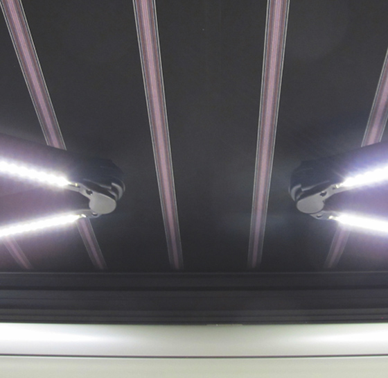 Store banne avec éclairage led intégré Nice